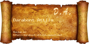 Darabont Attila névjegykártya